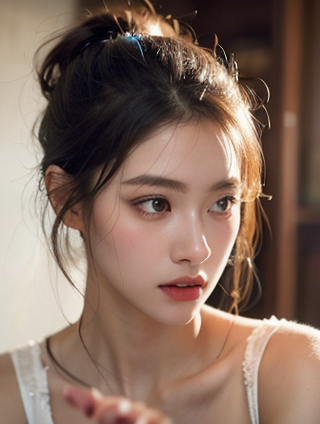 人体模特汤加丽与阿宝色姐妹头像：色彩与美的对话